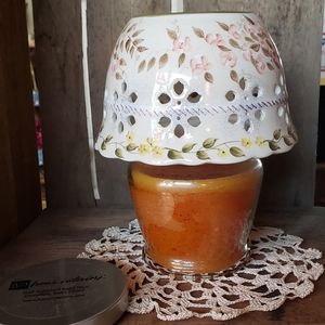 🆕️Home Interiors Pumpkin Jar with shade